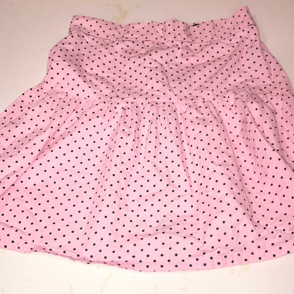 Pink pokadot skirt